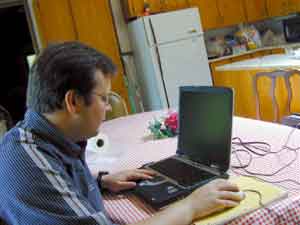 me and laptop